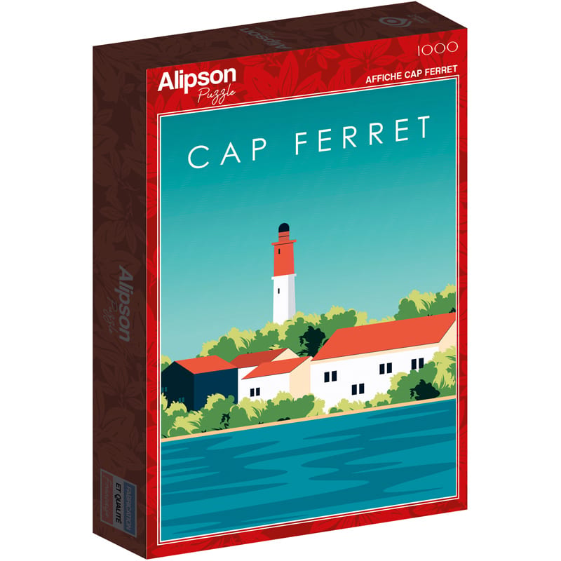 Puzzle 1000 pièces affiche phare du cap ferret