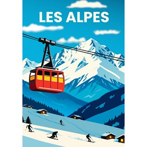 Puzzle 1000 pièces les alpes