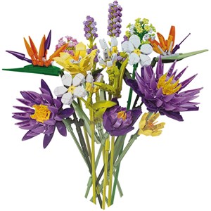 Bouquet 13 fleurs - 891 briques de construction