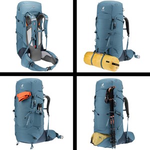 Sac à dos deuter aircontact core 50+10 bleu