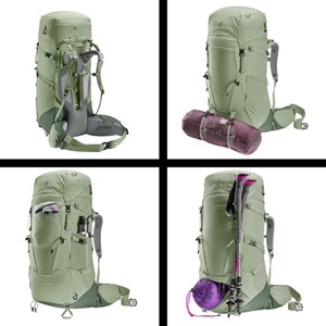 Sac à dos deuter aircontact core 45+10 sl vert