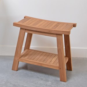 Tabouret en teck massif - kyoto