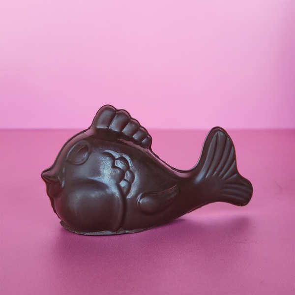 Baleine en chocolat noir