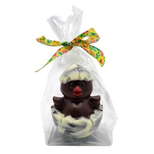 Poussin coquille en chocolat noir