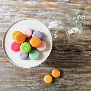 Savon macaron verveine citron en pochon