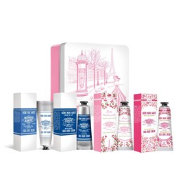 Coffret crèmes mains crème de lait, fleur de cerisier, rose mlle et crème pieds