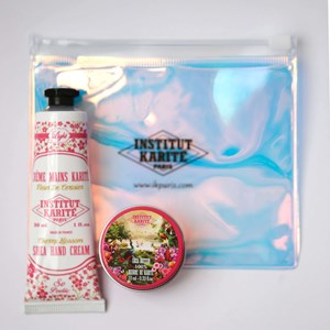 Trousse holographique fleur de cerisier