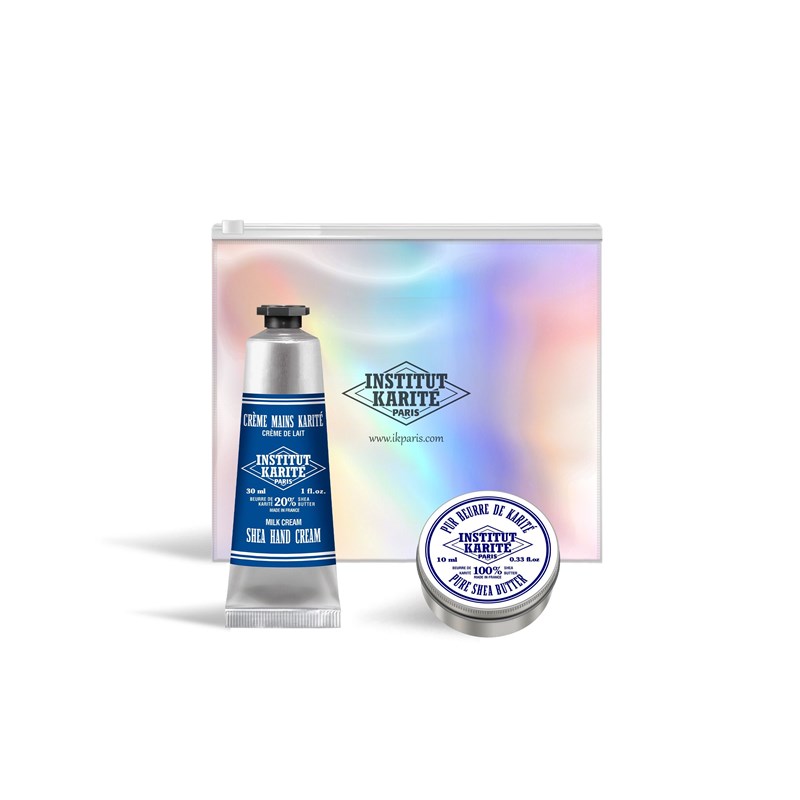 Petite trousse holographique crème de lait