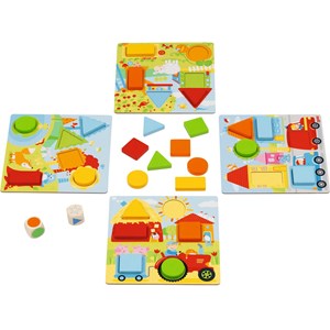 Jeu de dés couleurs et formes