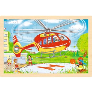 Puzzle réversible hélicoptère et pomp