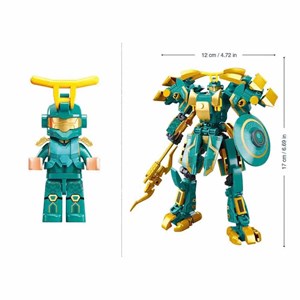 Robot mecha 2 en 1 vert jaune