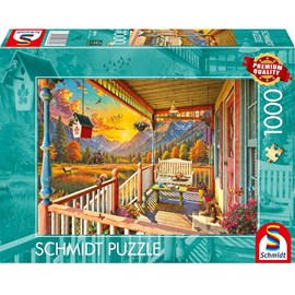 Puzzle véranda des montagnes 1000 pcs