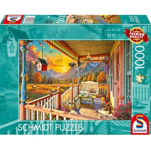 Puzzle véranda des montagnes 1000 pcs