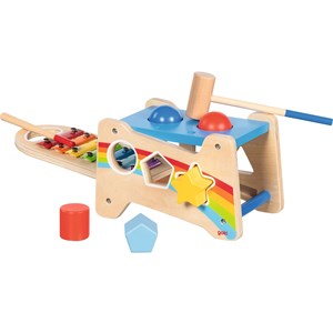 Banc à marteler et encastrer avec xylop