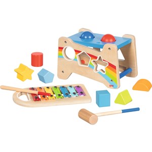 Banc à marteler et encastrer avec xylop