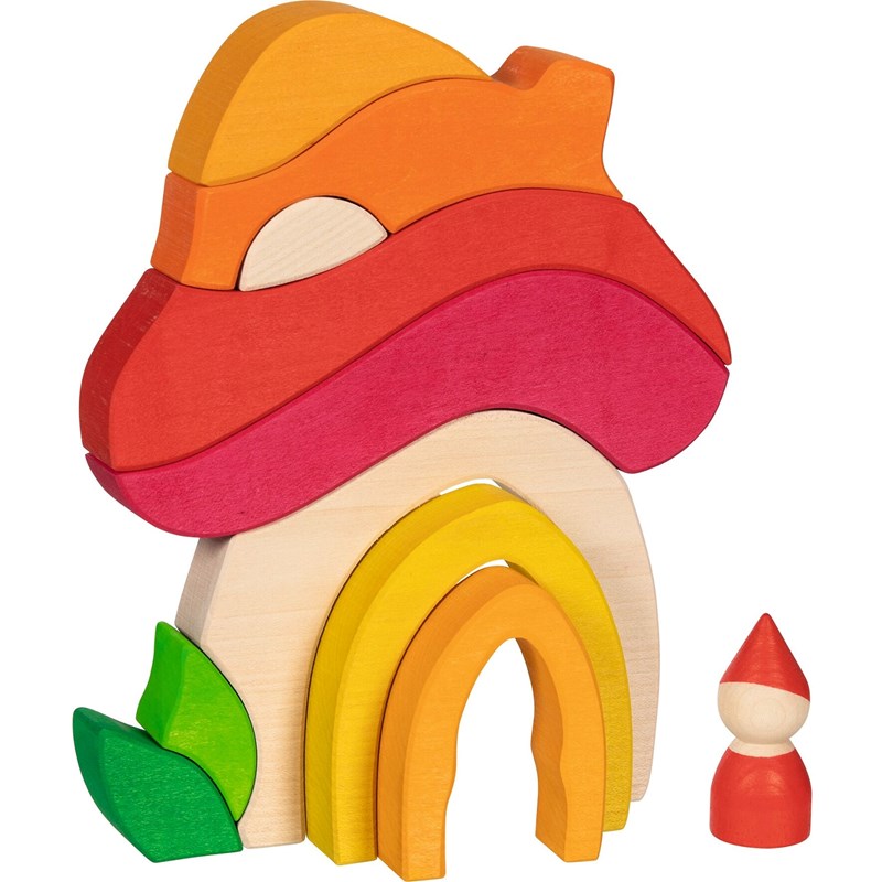 Jeu de construction maison champignon