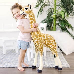 Peluche bébé girafe girafon