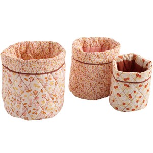 Lot de 3 panières esmée
