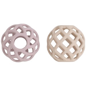 Lot de 2 balles de préhension vieux rose-warm linen