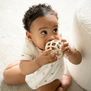 Lot de 2 balles de préhension vieux rose-warm linen