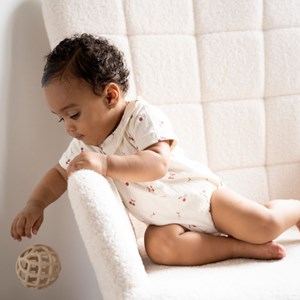 Lot de 2 balles de préhension vieux rose-warm linen