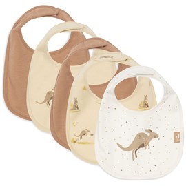 Lot de 5 bavoirs imperméables kangaroots