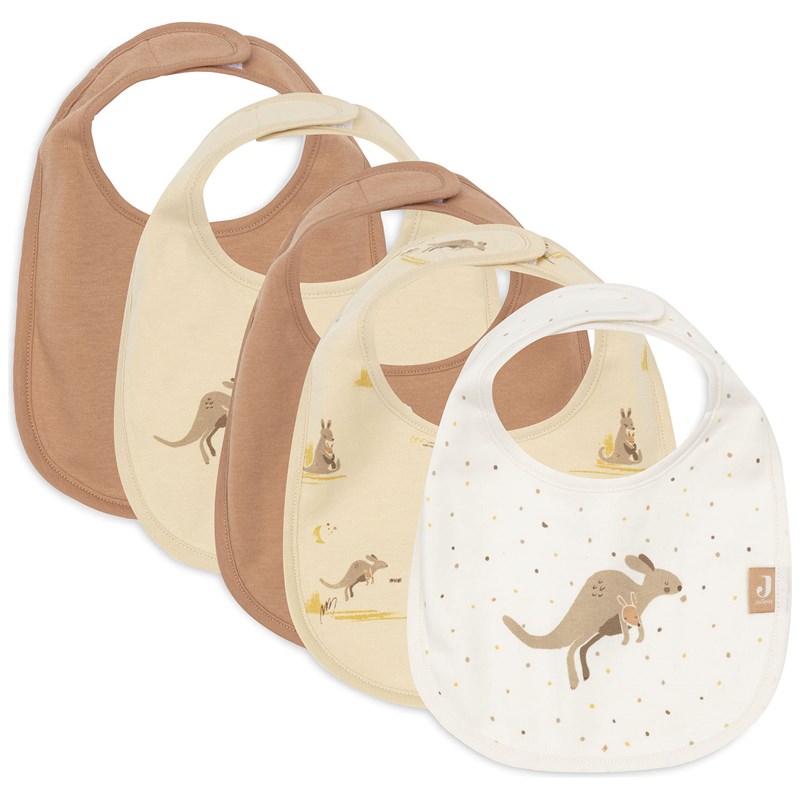 Lot de 5 bavoirs imperméables kangaroots