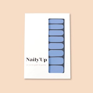 Vernis autocollant blue ocean - manucure facile longue tenue Bleu clair