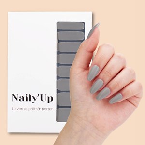 Vernis autocollant grey - manucure facile longue tenue Gris