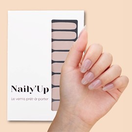 Vernis autocollant nude mood - manucure facile longue tenue