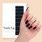 Vernis autocollant dark black - manucure facile longue tenue Noir
