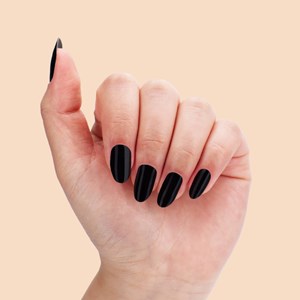 Vernis autocollant dark black - manucure facile longue tenue Noir