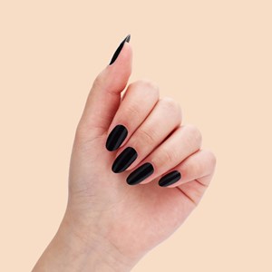 Vernis autocollant dark black - manucure facile longue tenue Noir