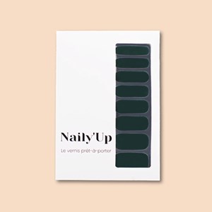 Vernis autocollant green emeraud - manucure facile longue tenue Forêt