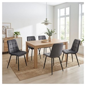 Table à manger extensible 135x86 cm