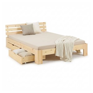 Lit homestyle4u marron