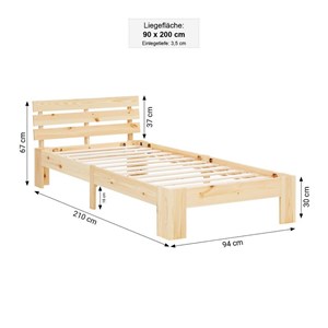 Lit homestyle4u beige
