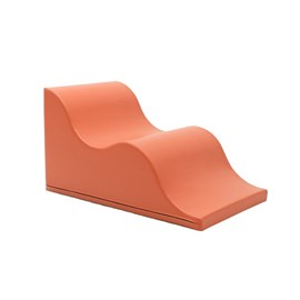 Mega vague en mousse rose saumon