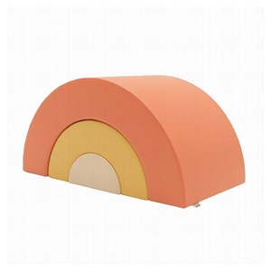 Arc-en-ciel en mousse rose saumon pastel
