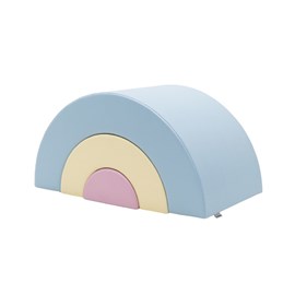 Arc-en-ciel en mousse - pastel clair