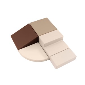 Module d'angle chocolat et beige