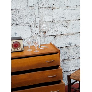 Commode scandinave en bois clair n°411