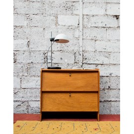 Meuble à chaussures en bois clair n°536