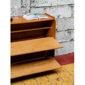 Meuble à chaussures en bois clair n°536