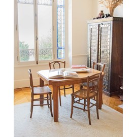 Table à manger sculptée en chêne n°646