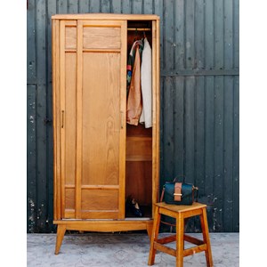 Armoire penderie en bois clair n°150