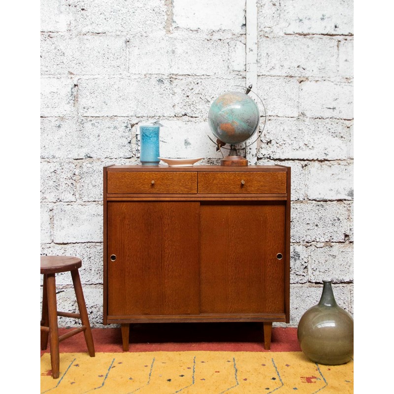 Buffet coulissant en bois foncé n°530