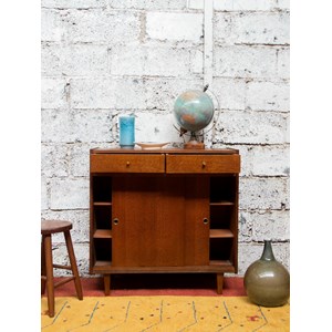 Buffet coulissant en bois foncé n°530