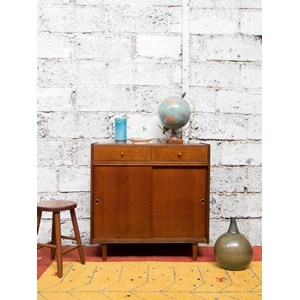 Buffet coulissant en bois foncé n°530