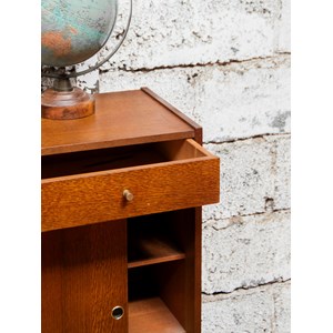 Buffet coulissant en bois foncé n°530